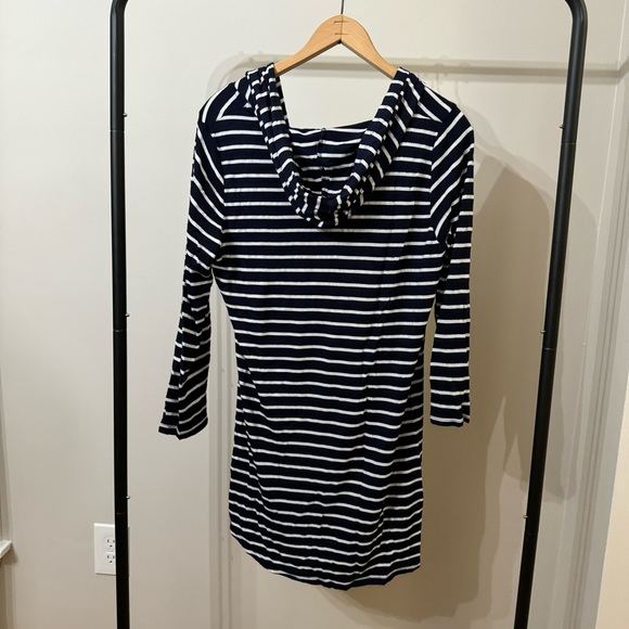 S Blue Caribbean Beach Coverup with Hoodie - Picture 4 of 5